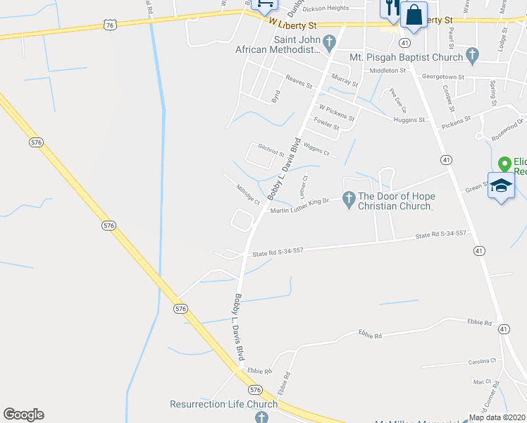 map of restaurants, bars, coffee shops, grocery stores, and more near 1499 Mill Street in Marion