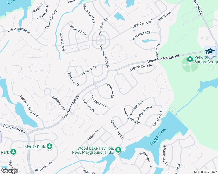 map of restaurants, bars, coffee shops, grocery stores, and more near 136 Fox Grove Circle in Columbia