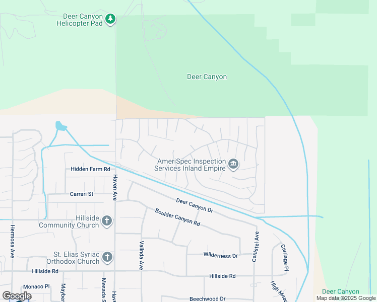 map of restaurants, bars, coffee shops, grocery stores, and more near 5016 Corral Court in Rancho Cucamonga