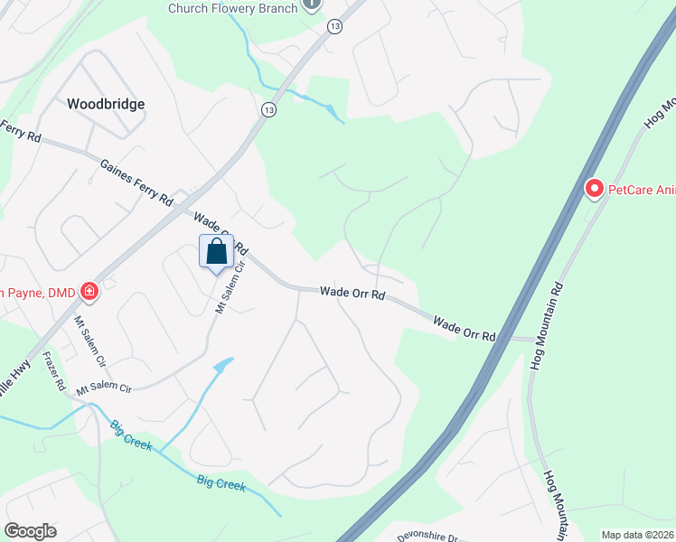 map of restaurants, bars, coffee shops, grocery stores, and more near 6137 Wade Orr Road in Flowery Branch