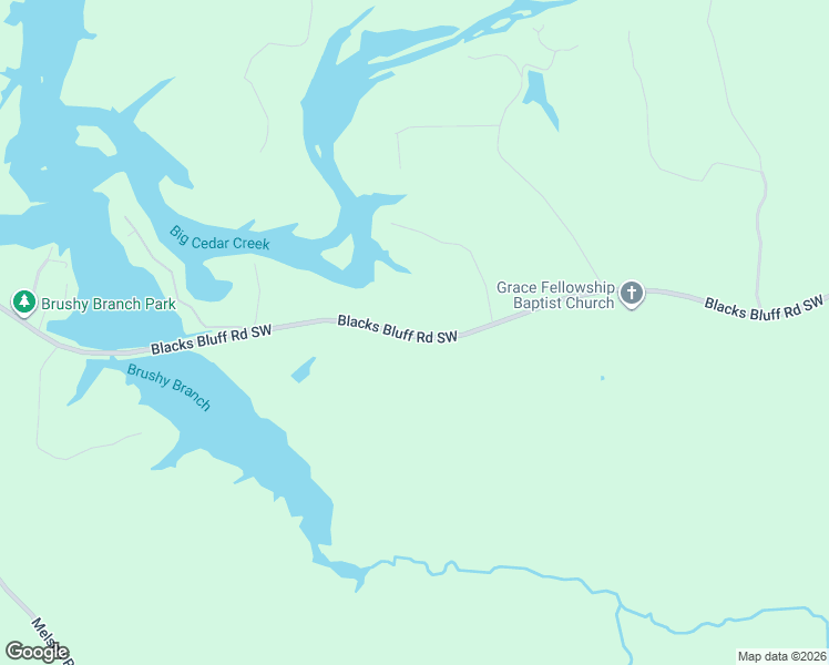 map of restaurants, bars, coffee shops, grocery stores, and more near 6902 Blacks Bluff Road Southwest in Cave Spring