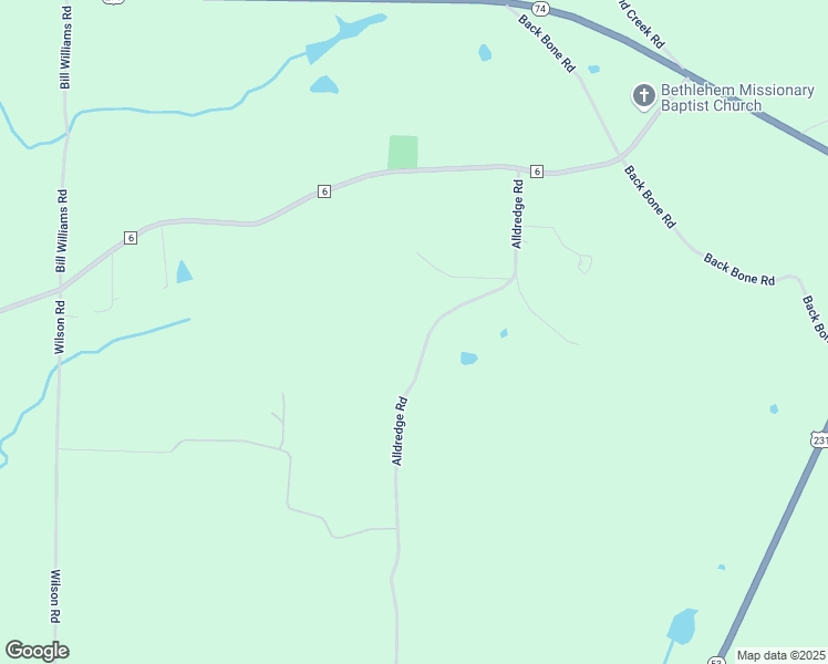 map of restaurants, bars, coffee shops, grocery stores, and more near 2173 Alldredge Road in Blountsville