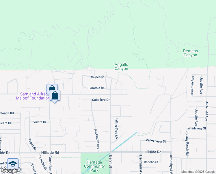 map of restaurants, bars, coffee shops, grocery stores, and more near 9084 Laramie Drive in Rancho Cucamonga