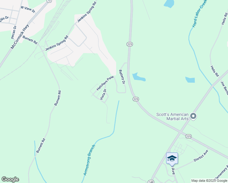 map of restaurants, bars, coffee shops, grocery stores, and more near 105 Hatchers Pass in Greenwood