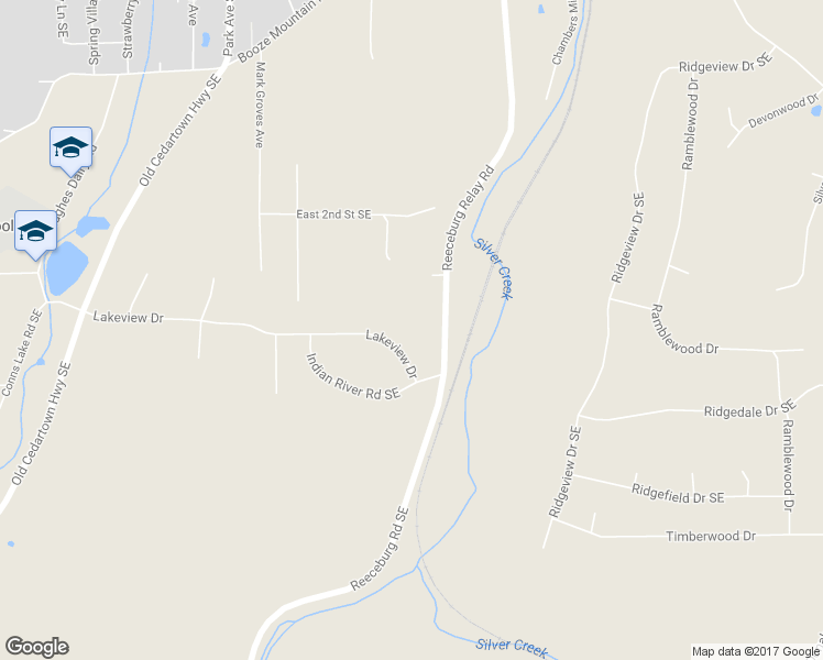 map of restaurants, bars, coffee shops, grocery stores, and more near 53 Lakeview Drive in Lindale