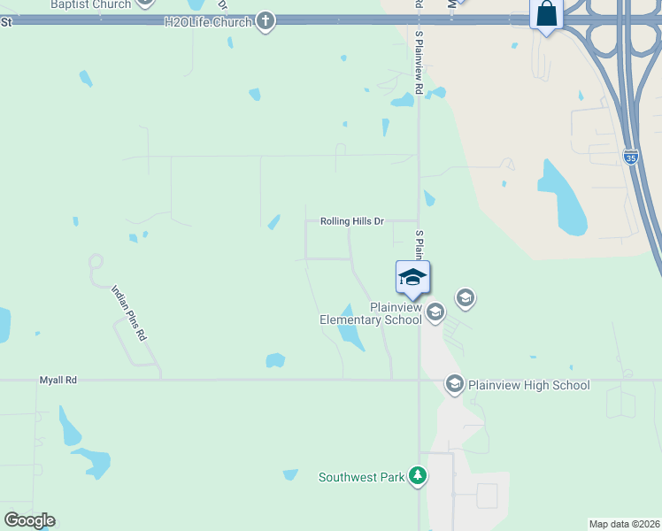 map of restaurants, bars, coffee shops, grocery stores, and more near 4106 Meadowlark Road in Ardmore
