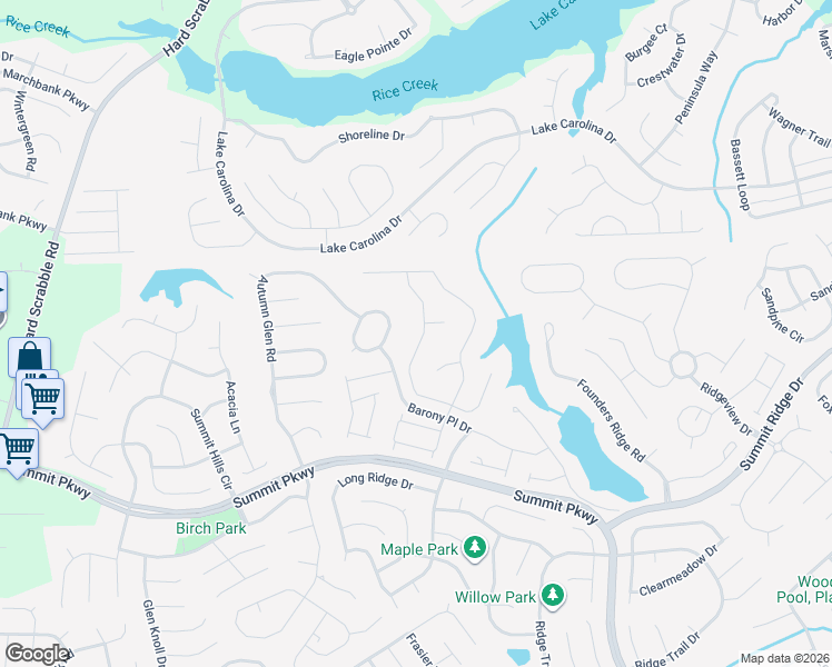 map of restaurants, bars, coffee shops, grocery stores, and more near 427 Indigo Ridge Drive in Columbia
