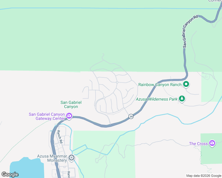map of restaurants, bars, coffee shops, grocery stores, and more near 31 Whispering Willow Court in Azusa