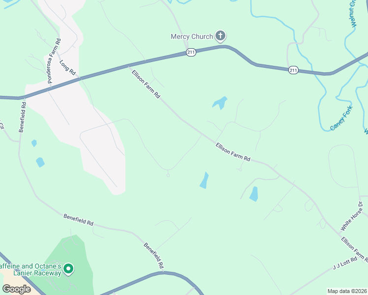 map of restaurants, bars, coffee shops, grocery stores, and more near 4054 Ellison Farm Road in Braselton