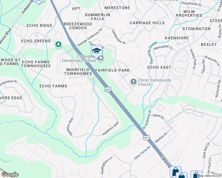 map of restaurants, bars, coffee shops, grocery stores, and more near 4463 U.S. 421 in Wilmington