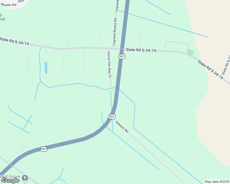 map of restaurants, bars, coffee shops, grocery stores, and more near State Road S-34-326 in Marion