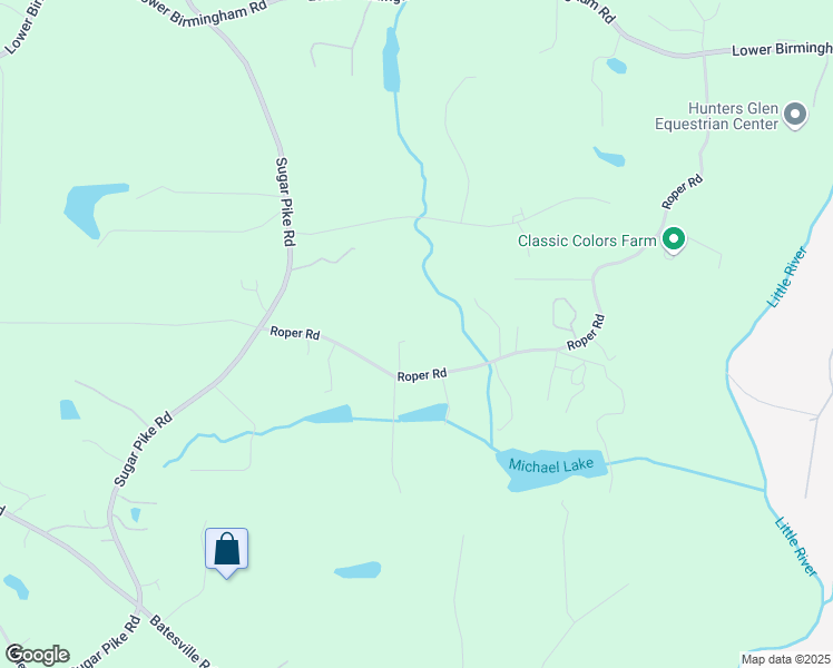 map of restaurants, bars, coffee shops, grocery stores, and more near 445 Roper Road in Canton