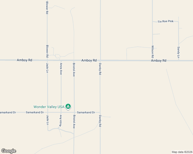 map of restaurants, bars, coffee shops, grocery stores, and more near Danby Road in San Bernardino County