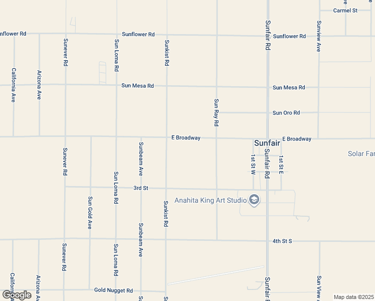 map of restaurants, bars, coffee shops, grocery stores, and more near 64516 East Broadway in Joshua Tree