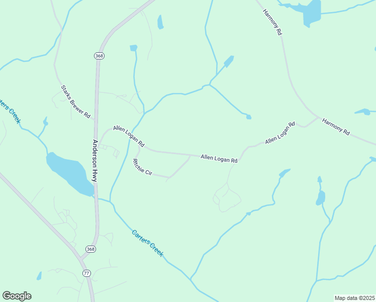 map of restaurants, bars, coffee shops, grocery stores, and more near 1214 Allen Logan Road in Elberton