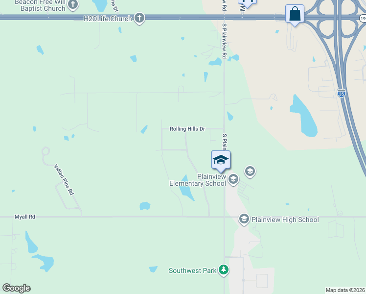 map of restaurants, bars, coffee shops, grocery stores, and more near 4105 Meadowlark Road in Ardmore