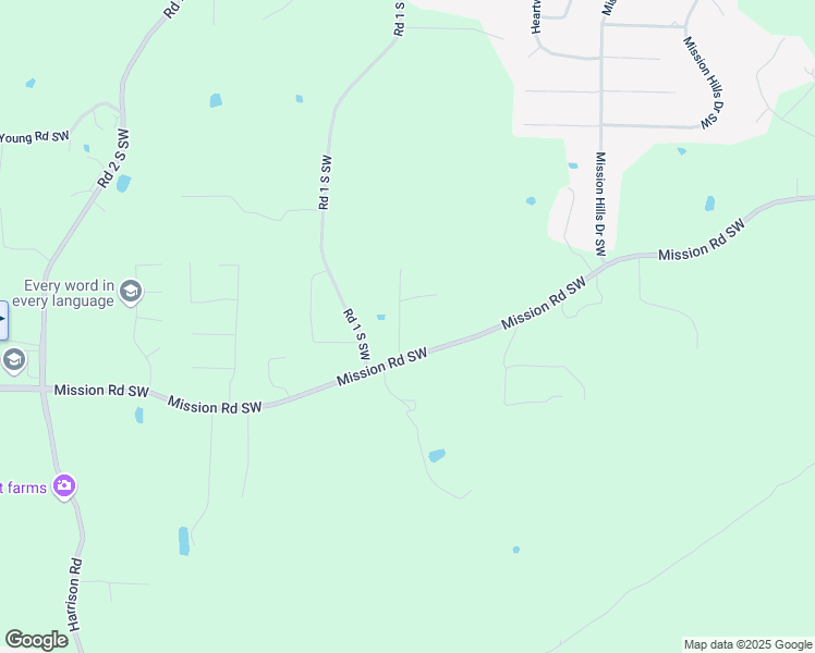 map of restaurants, bars, coffee shops, grocery stores, and more near 18 Dodson Road Southwest in Cartersville