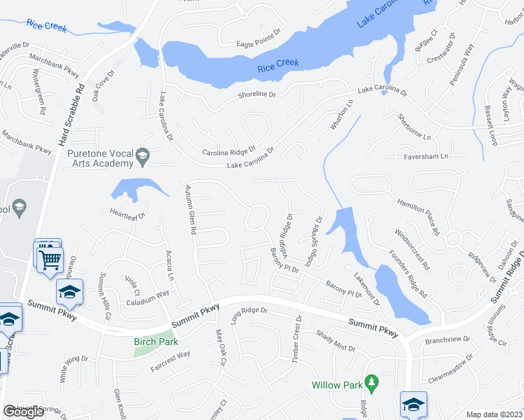 map of restaurants, bars, coffee shops, grocery stores, and more near 215 Sterling Cross Drive in Columbia