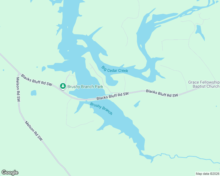 map of restaurants, bars, coffee shops, grocery stores, and more near 7112C Blacks Bluff Road Southwest in Cave Spring