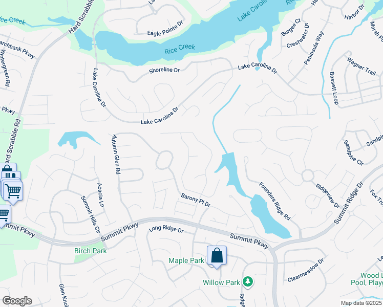 map of restaurants, bars, coffee shops, grocery stores, and more near 417 Indigo Ridge Drive in Columbia
