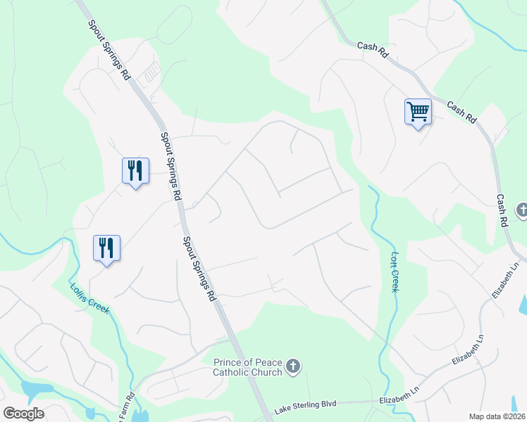 map of restaurants, bars, coffee shops, grocery stores, and more near 6339 Flat Rock Drive in Flowery Branch