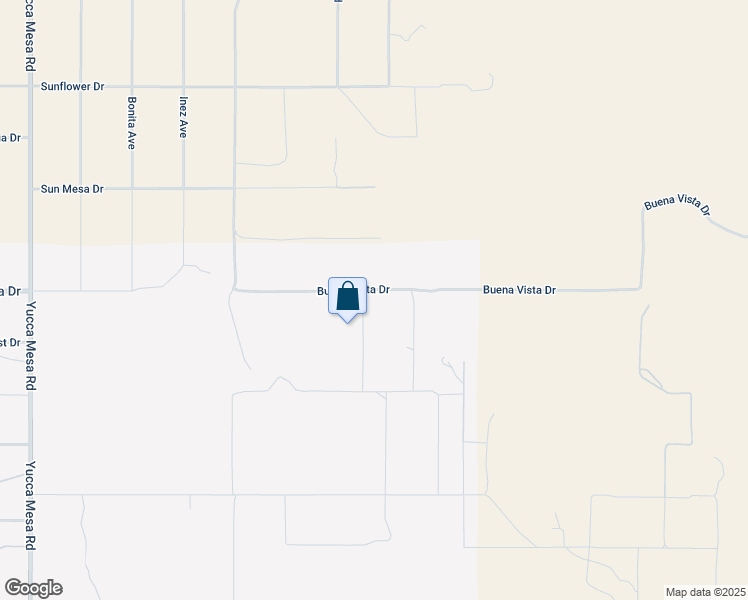 map of restaurants, bars, coffee shops, grocery stores, and more near 4981 Bonmar Road in Yucca Valley