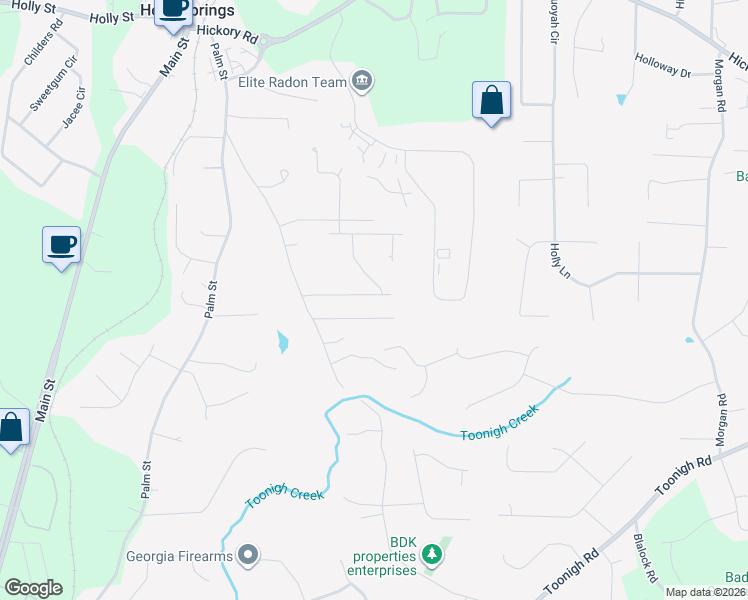 map of restaurants, bars, coffee shops, grocery stores, and more near 226 Margrave Drive in Holly Springs