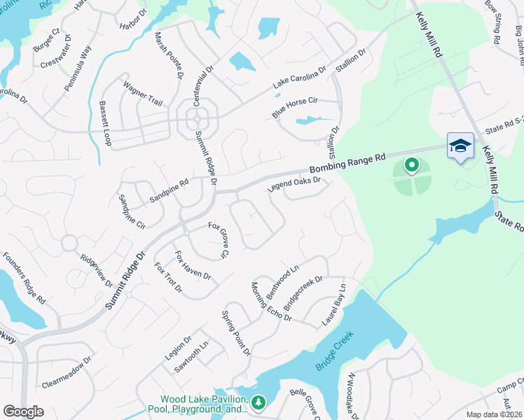 map of restaurants, bars, coffee shops, grocery stores, and more near 437 Legend Oaks Drive in Columbia