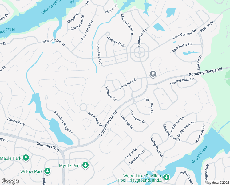 map of restaurants, bars, coffee shops, grocery stores, and more near 103 Sandpine Road in Columbia