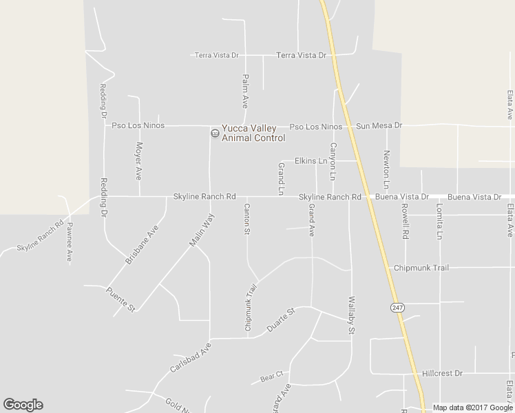 map of restaurants, bars, coffee shops, grocery stores, and more near 4929 Canton Street in Yucca Valley