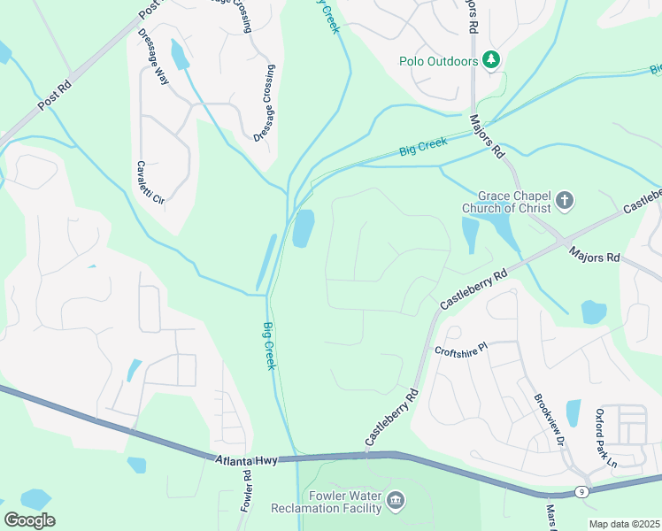 map of restaurants, bars, coffee shops, grocery stores, and more near 7785 Wild Violet Drive in Cumming