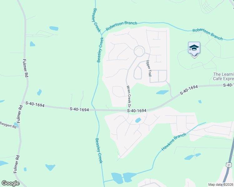 map of restaurants, bars, coffee shops, grocery stores, and more near 218 Wren Creek Circle in Blythewood
