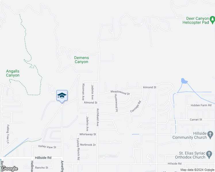 map of restaurants, bars, coffee shops, grocery stores, and more near 4965 Saddlewood Place in Rancho Cucamonga