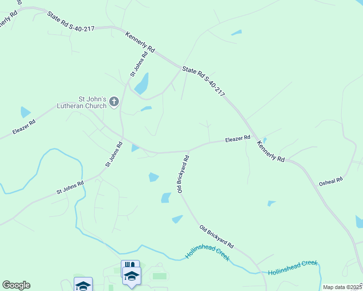 map of restaurants, bars, coffee shops, grocery stores, and more near 1104 Eleazer Road in Irmo