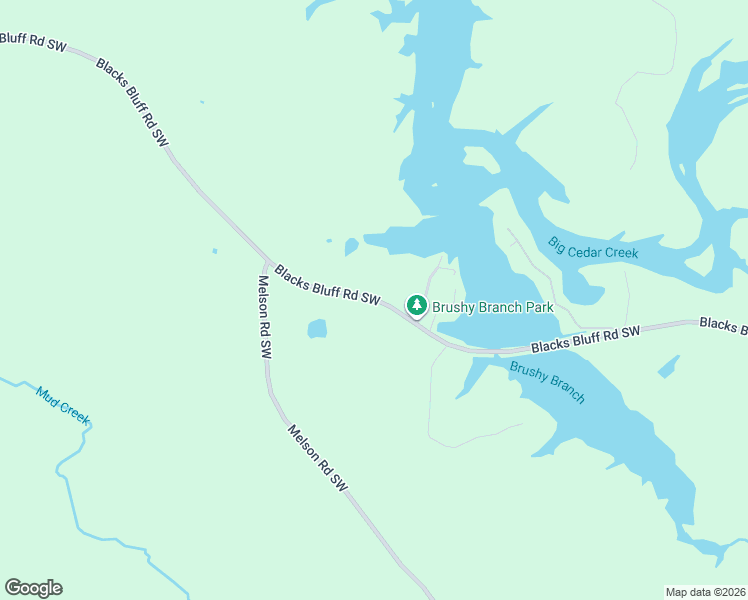 map of restaurants, bars, coffee shops, grocery stores, and more near Blacks Bluff Road in Cave Spring