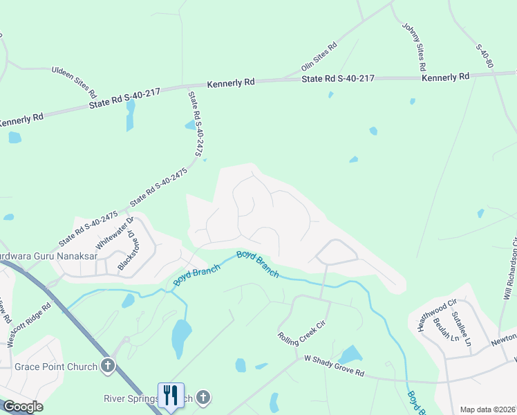 map of restaurants, bars, coffee shops, grocery stores, and more near 52 Fork Branch Court in Irmo