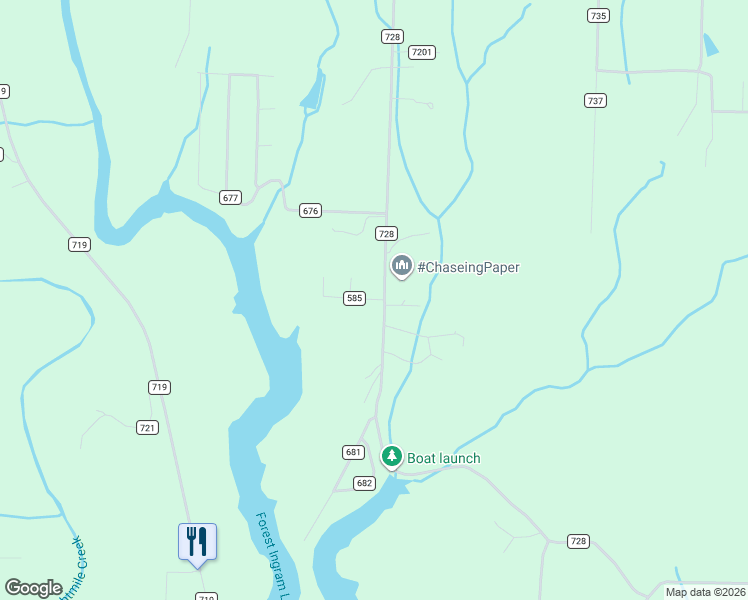 map of restaurants, bars, coffee shops, grocery stores, and more near 26 County Road 585 in Cullman