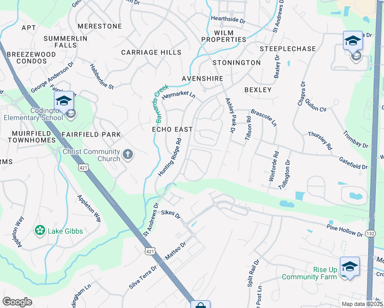 map of restaurants, bars, coffee shops, grocery stores, and more near 814 Saint Andrews Drive in Wilmington