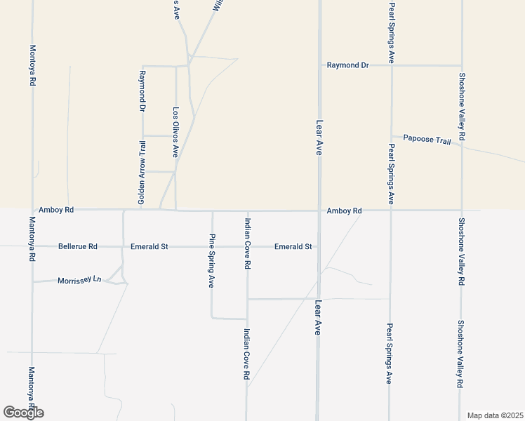 map of restaurants, bars, coffee shops, grocery stores, and more near Amboy Road in San Bernardino County
