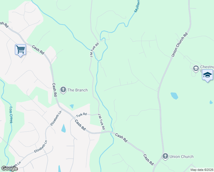 map of restaurants, bars, coffee shops, grocery stores, and more near 5192 Stately Oaks Drive in Flowery Branch