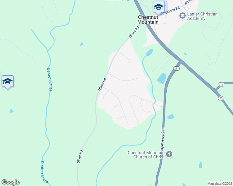 map of restaurants, bars, coffee shops, grocery stores, and more near 5065 Stoneridge Drive in Flowery Branch