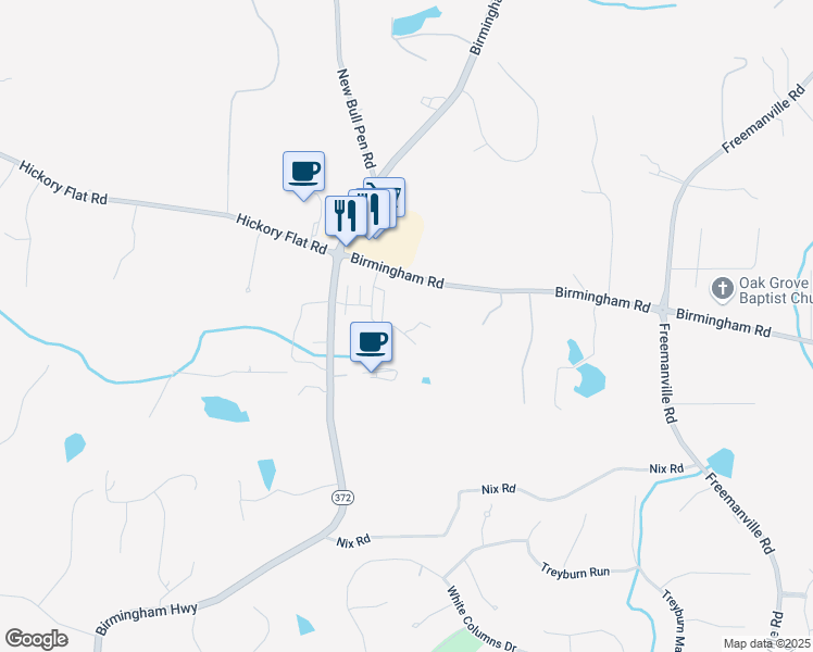 map of restaurants, bars, coffee shops, grocery stores, and more near 1013 Crossroads Trail in Alpharetta