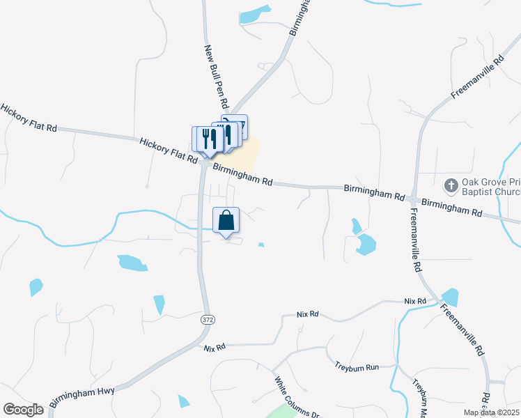 map of restaurants, bars, coffee shops, grocery stores, and more near 1009 Crossroads Trail in Alpharetta