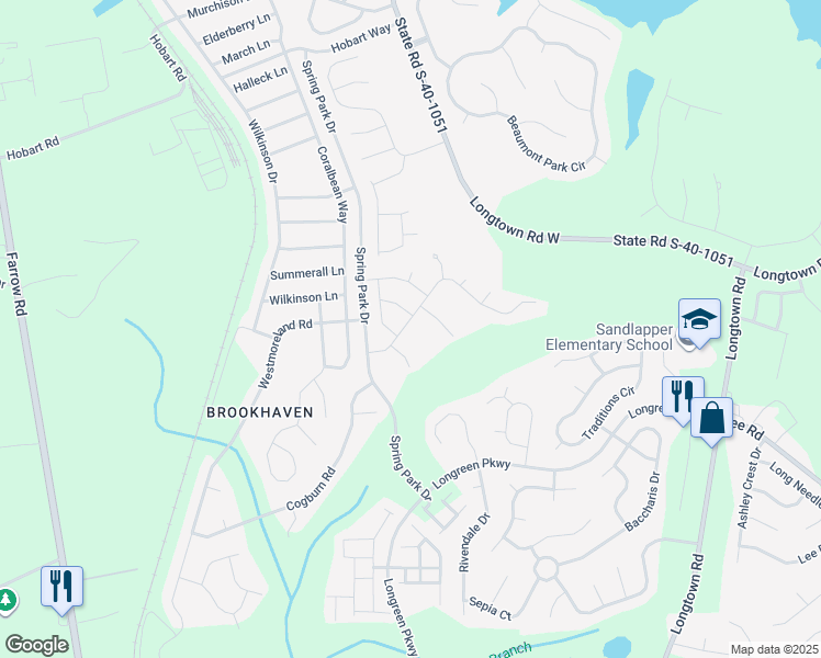 map of restaurants, bars, coffee shops, grocery stores, and more near 152 Meadow Springs Drive in Blythewood