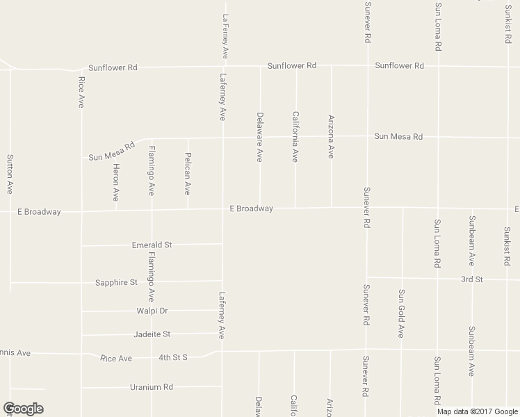 map of restaurants, bars, coffee shops, grocery stores, and more near Delaware Avenue in San Bernardino County