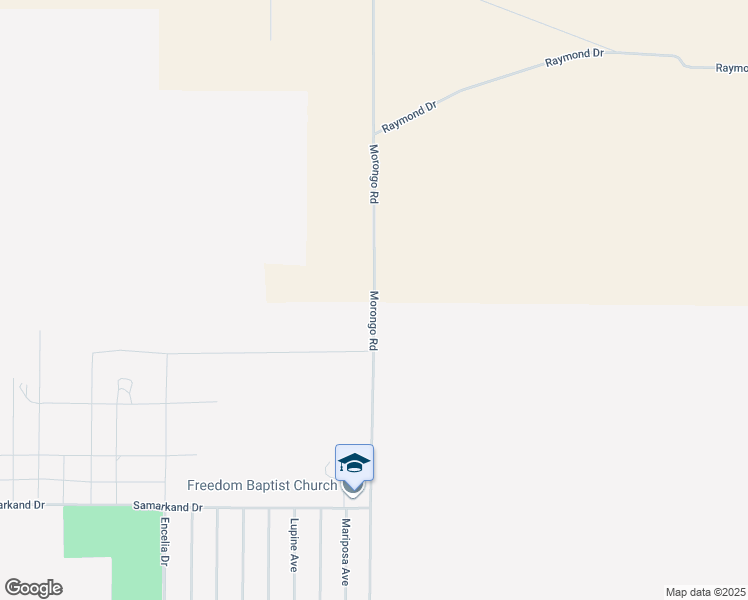 map of restaurants, bars, coffee shops, grocery stores, and more near Morongo Road in Twentynine Palms