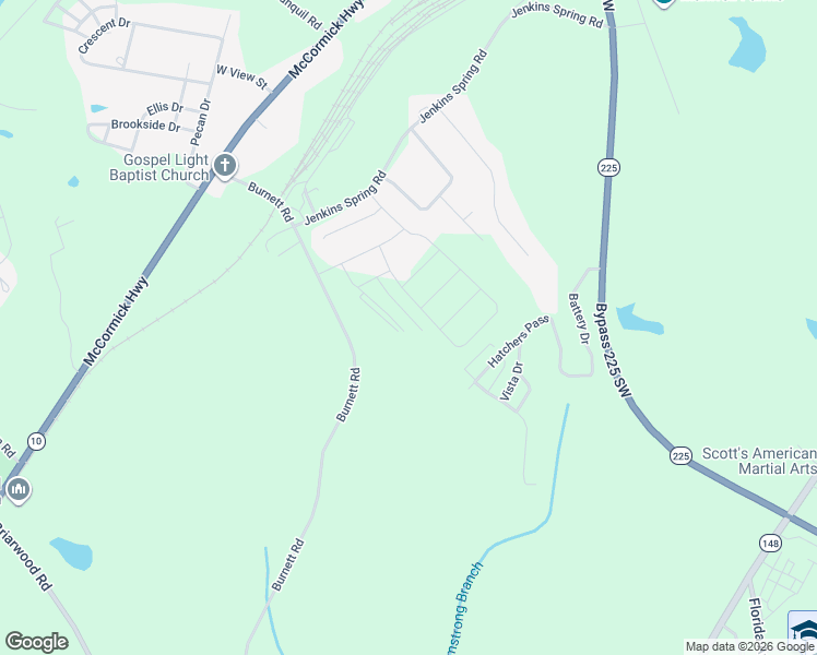 map of restaurants, bars, coffee shops, grocery stores, and more near 351 Burnett Road in Greenwood