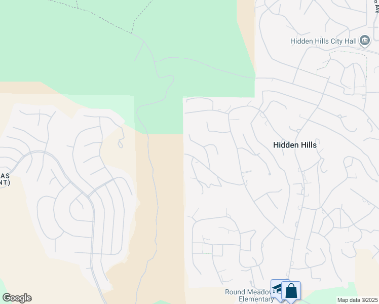 map of restaurants, bars, coffee shops, grocery stores, and more near 25057 Lewis and Clark Road in Hidden Hills