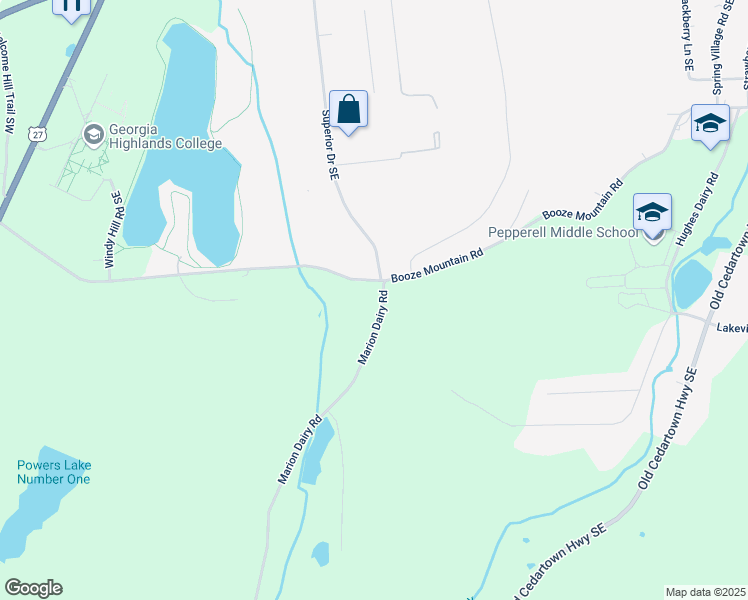 map of restaurants, bars, coffee shops, grocery stores, and more near 56 Marion Dairy Road in Lindale