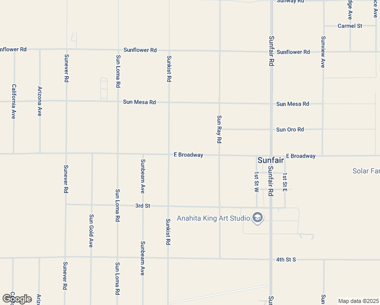 map of restaurants, bars, coffee shops, grocery stores, and more near 64516 East Broadway in Joshua Tree